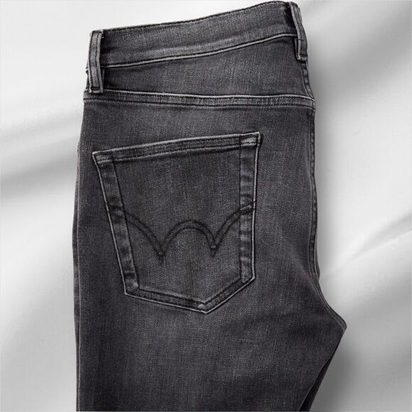 EDWIN Men’s LIAN Skinny Fit Jeans in the Size 31X32” in Coal Color - Picture 8 of 9